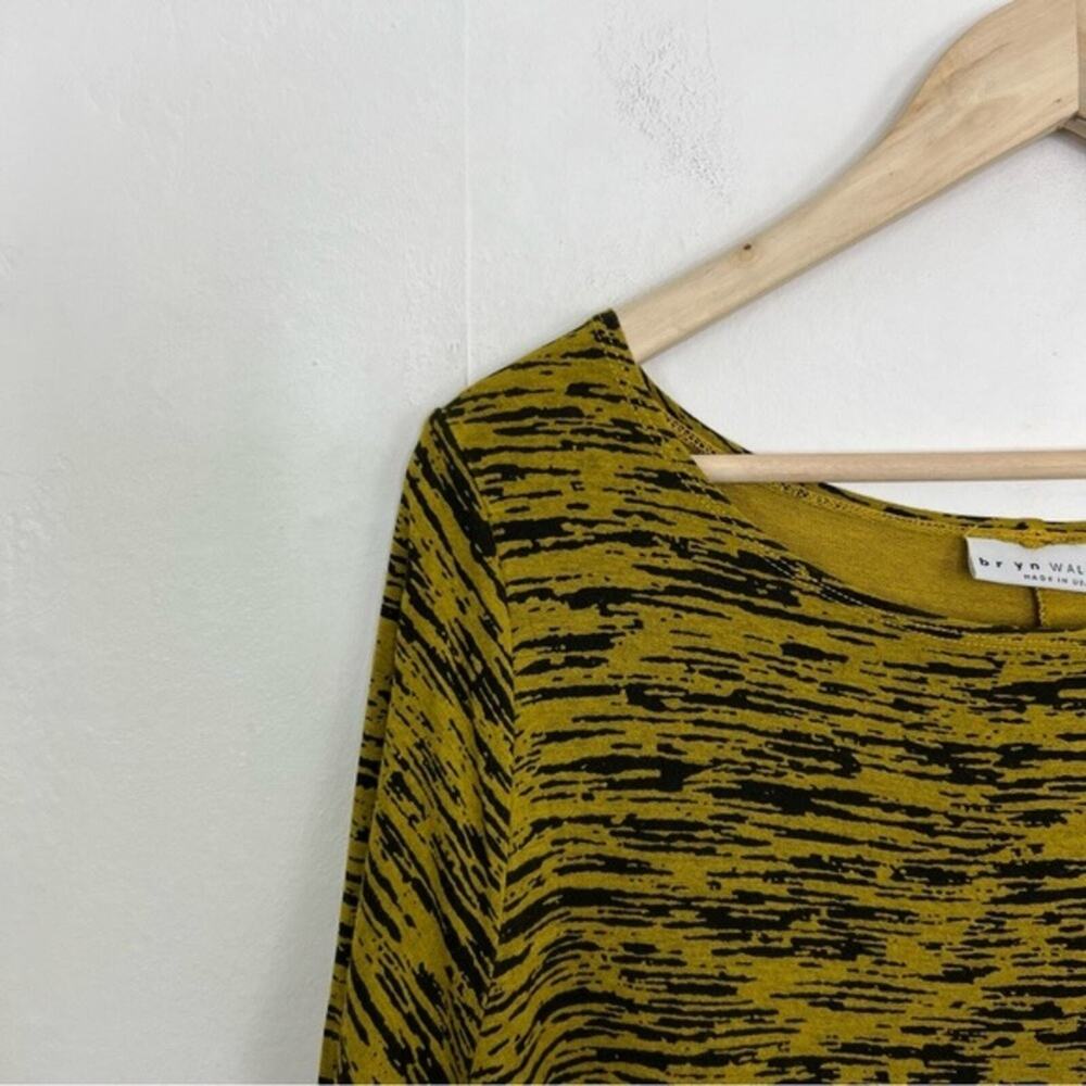 Bryn Walker Robbie Arborist Midi Maxi Jersey Stretch Knit Dress in Yellow Size M - Picture 5 of 15